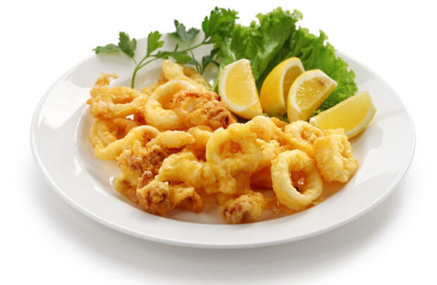 Calamari fritti al profumo di limone