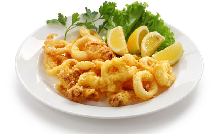 Calamari fritti al profumo di limone