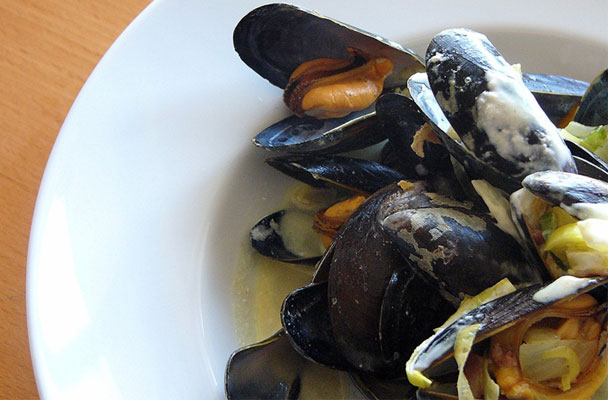 Cozze alla panna e vino bianco