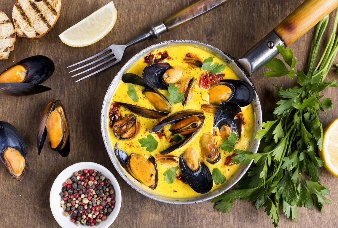 cozze-crema-zafferano