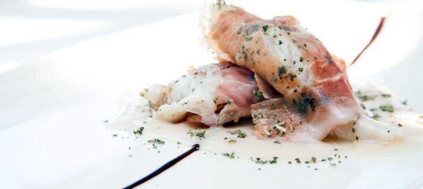 Saltimbocca di pescatrice al Prosciutto Crudo di Modena DOP parliamo di cucina