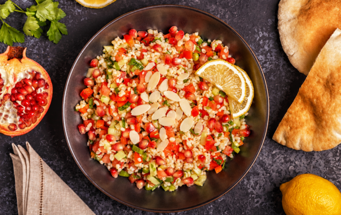 bulgur-melagrana-mandorle