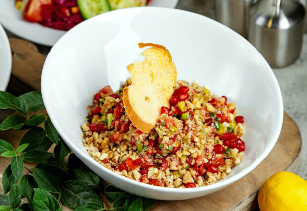 bulgur-melagrana-menta-mandorle