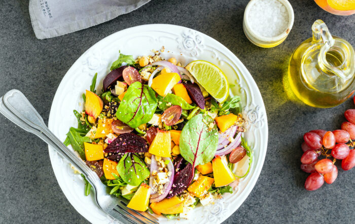 insalata-pesche