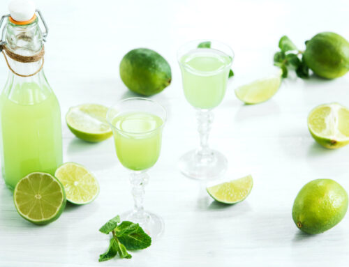 Liquore al lime e menta