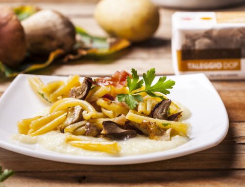 Caserecce con taleggio e porcini