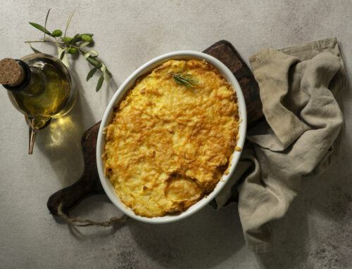 Gratin di sedano rapa al Casera