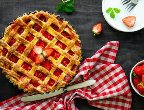Crostata di fragole al marzapane