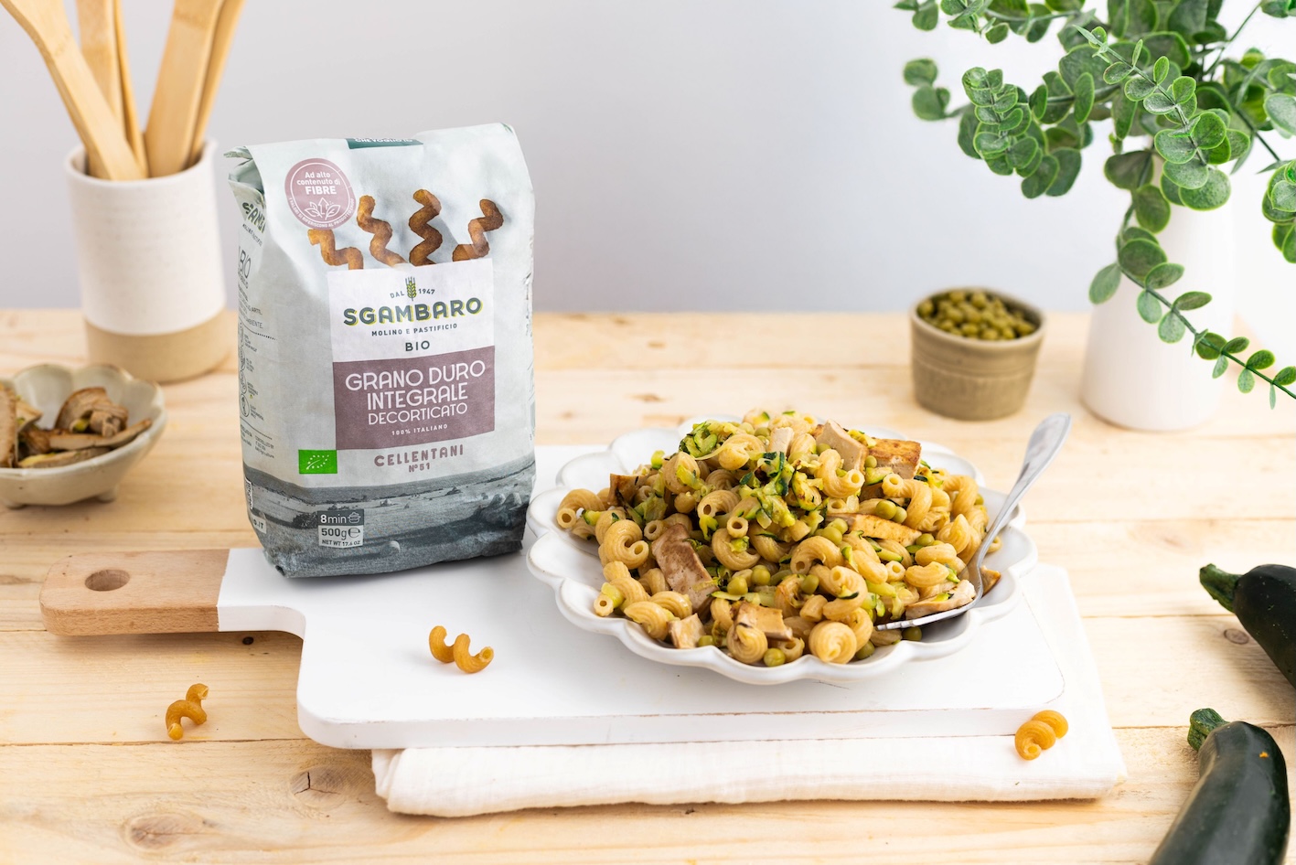 cellentani-zucchine-tofu-zenzero