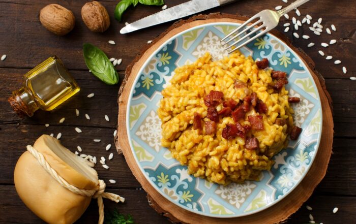 risotto-cremoso-zucca-speck