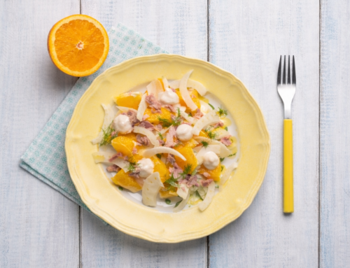 Insalata di finocchi e arance con salsa tonnata